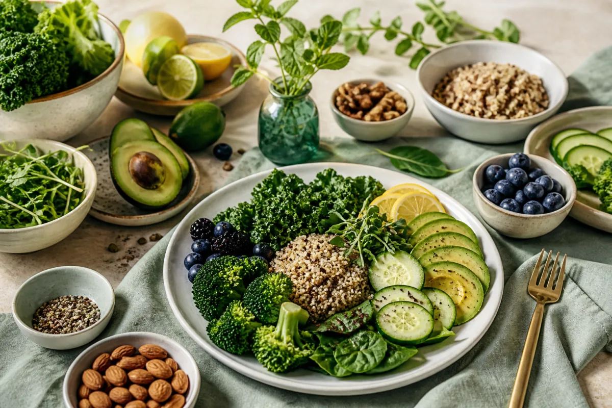 Alkaline Diet Hero Greens Avocado Citrus Quinoa.