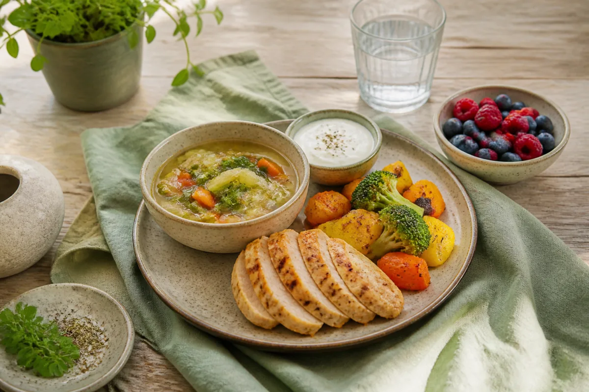 Five Two Fast Diet Hero Light Chicken Vegetable Meal.