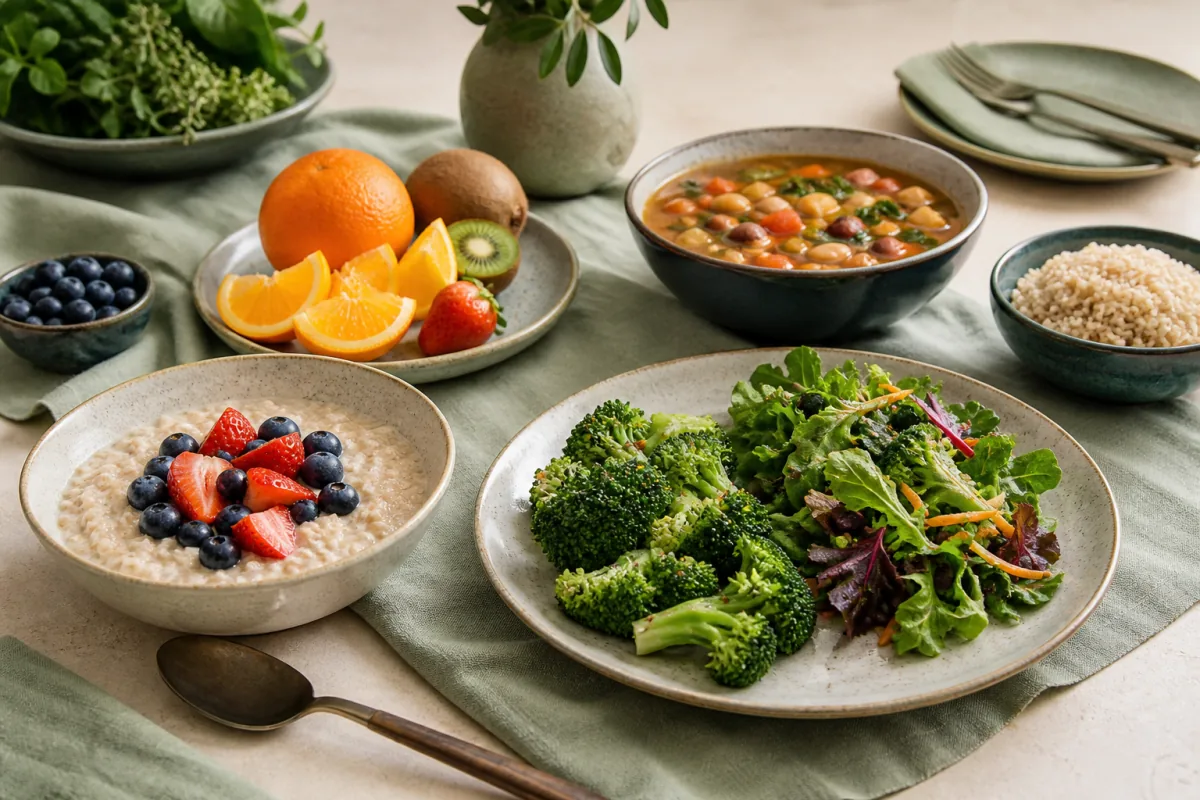 Pritikin Diet Hero Oats Bean Soup Fruit.