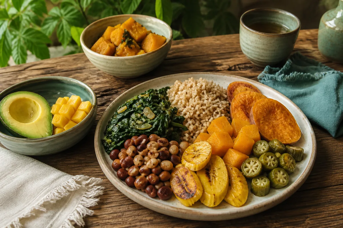 Rastafari Ital Diet Hero Beans Greens Plantain.