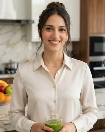Minahil Jabbar, Nidari&rsquo;s co-founder and lead coach, in a home kitchen.